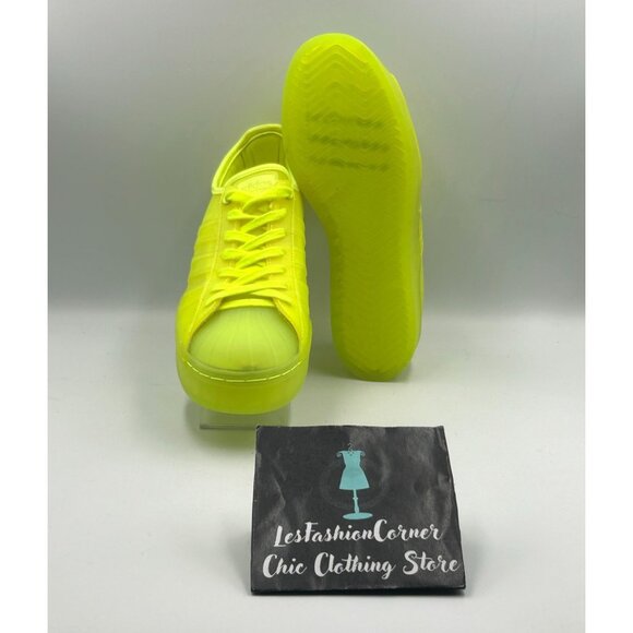 Adidas Superstar Women's Jelly Solar Yellow Platform Sneakers Sz 8.5 Wo's 3261 - Picture 3 of 16